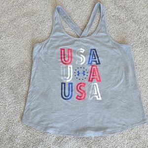 Under Armour Women's Gray USA Tank Top